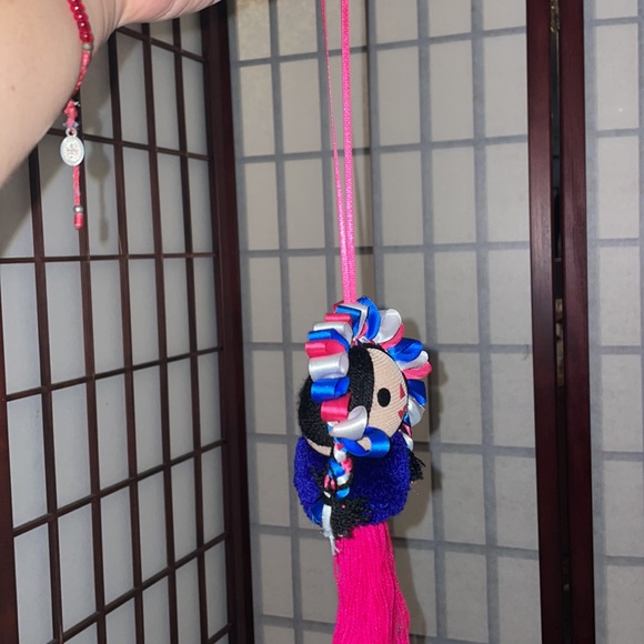 Handmade Authentic Mexican muñeca de trapo pendant - Picture 2 of 5